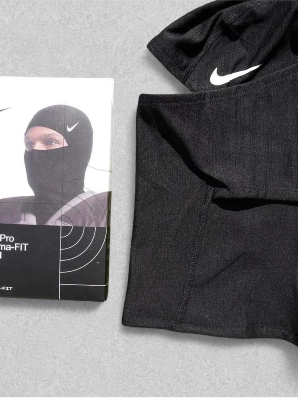 Nike Black Performance Balaclava with White Swoosh